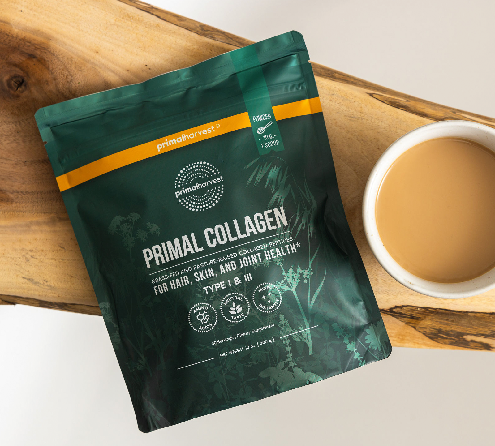 Collagen mixed into coffee